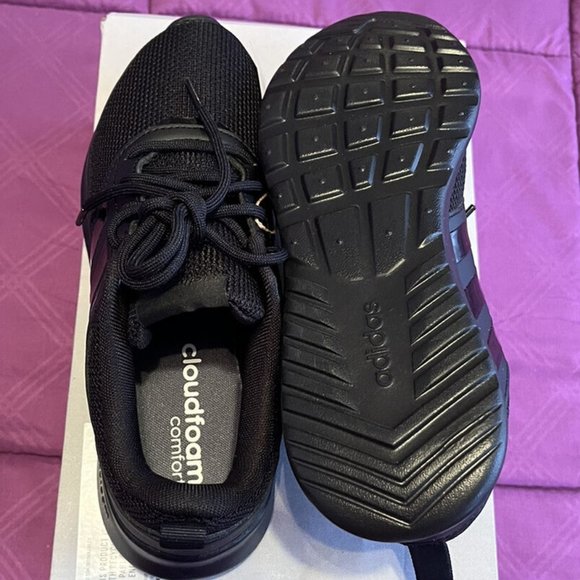 Adidas: Women's QT Racer 2.0 Cloudform Comfort, Running Shoes, Black, Size: 6 - Picture 6 of 7
